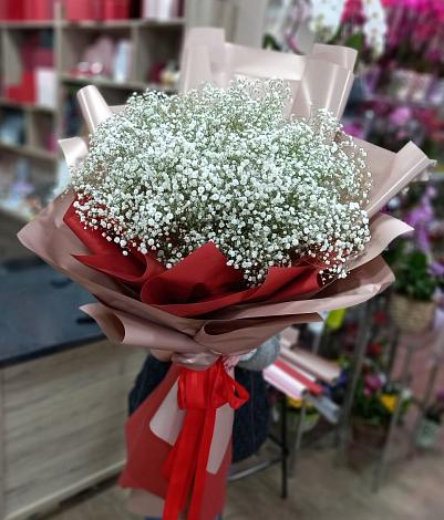 Букет цветов из: Гипсофила в Горки Ленинские