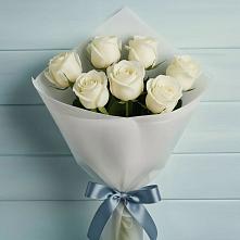 Букет 7 Белых роз Эдлесс Лав #REPLACE_PRED# Горки Ленинские