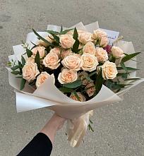 Букет Кремовые розы Латте в Горки Ленинские