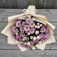 Букет цветов из:  Розы и Хризантемы #REPLACE_PRED# Горки Ленинские