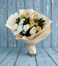 Букет цветов из:  Розы и Хризантемы в Горки Ленинские