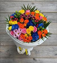 Букет цветов из:  Розы и Хризантемы в Горки Ленинские