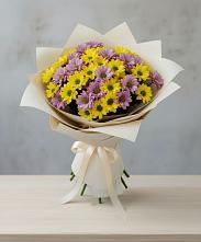 Букет цветов из:  Хризантемы #REPLACE_PRED# Горки Ленинские