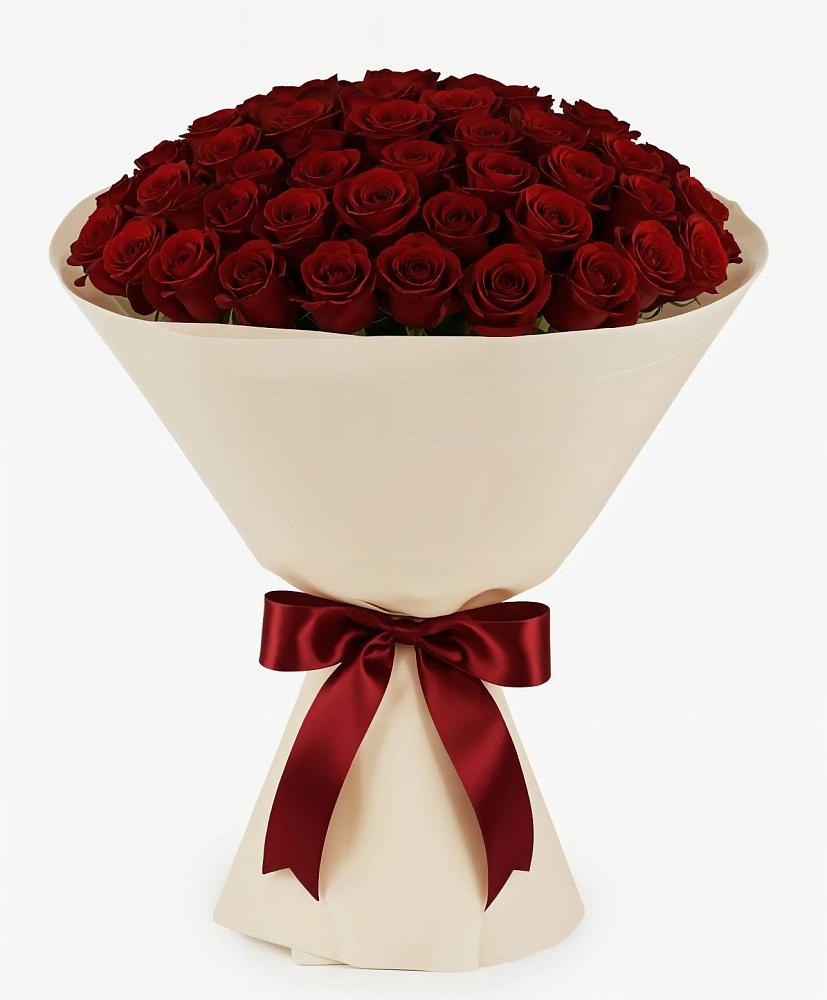 Букет 101 Бордовая роза Блэк Бакарра в Горки Ленинские